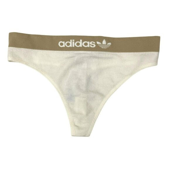 adidas Other - Adidas Womens Logo Rib Thong Underwear Large Stretch Band